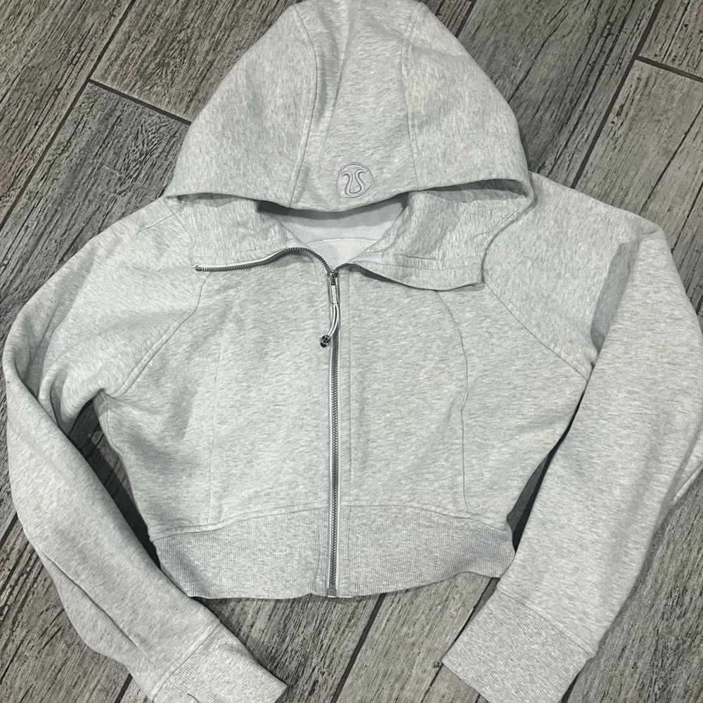 Lululemon scuba crop  Zip-Up Hoodie